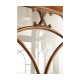 Left Opening Burl & Mother of Pearl Display Cabinet