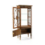 Left Opening Burl & Mother of Pearl Display Cabinet