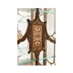 Right Opening Burl & Mother of Pearl Display Cabinet 
