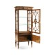 Right Opening Burl & Mother of Pearl Display Cabinet 