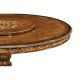 Burl & Mother of Pearl Round Dining Table (Lazy Susan) 59