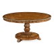 Burl & Mother of Pearl Round Dining Table (Lazy Susan) 59
