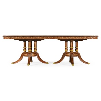 Burl & Mother of Pearl Rectangular Dining Table 95