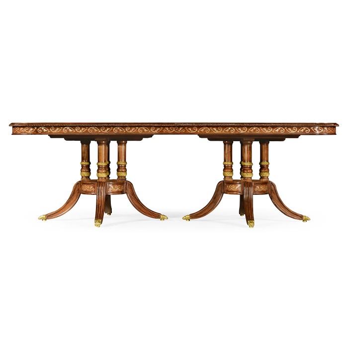 Burl & Mother of Pearl Rectangular Dining Table 95
