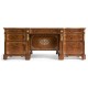 Burl & Mother of Pearl Faux Partners Desk