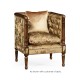 Regency Style Club Chair with Brass Detailing