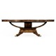 Biedermeier Style Oval Dining Table with Fine Mop & Marquetry Inlay 96