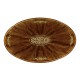 Biedermeier Style Oval Dining Table with Fine Mop & Marquetry Inlay 96