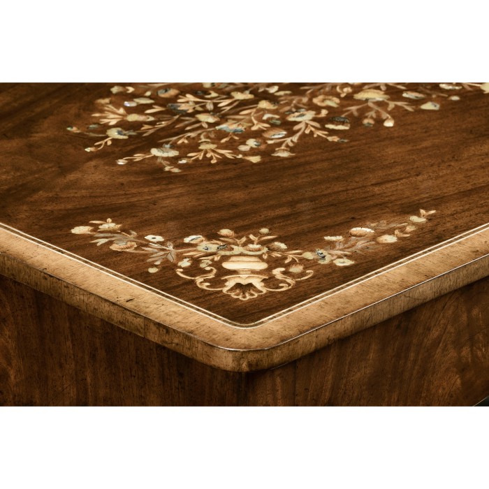 Mahogany dressing table with fine MOP & marquetry inlay