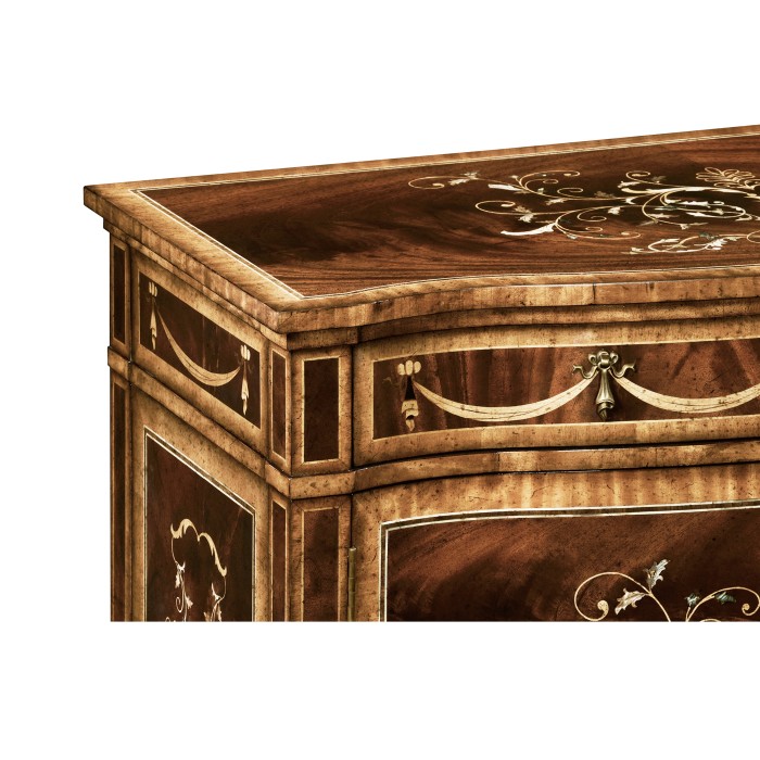 Small Mahogany & Mother of Pearl Side Cabinet