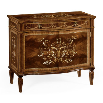 Small Mahogany & Mother of Pearl Side Cabinet