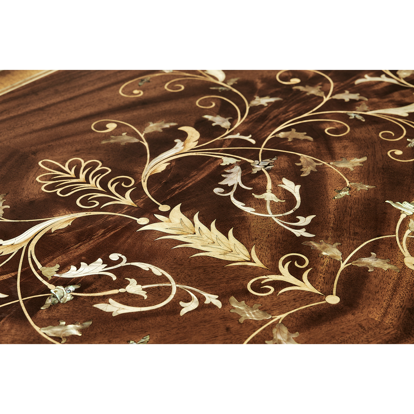 Large side cabinet with fine MOP & marquetry inlay