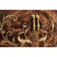 Large side cabinet with fine MOP & marquetry inlay
