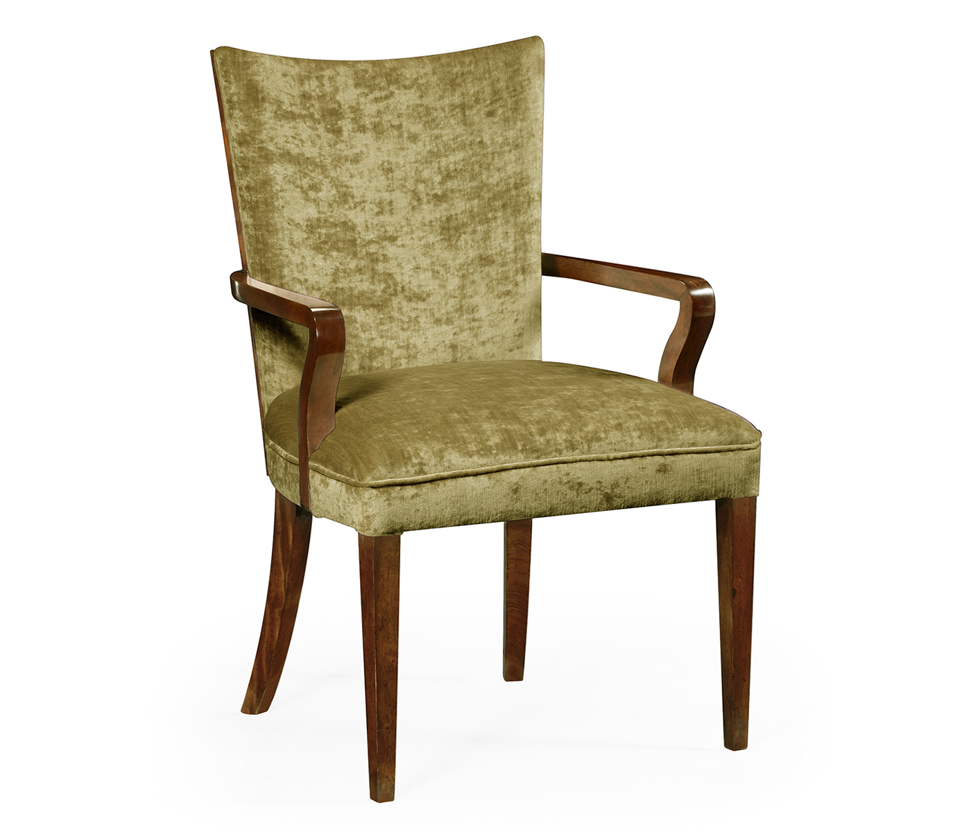 Biedermeier Style Dining Arm Chair with Fine Mop & Marquetry Inlay