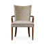 Biedermeier Style Dining Arm Chair with Fine Mop & Marquetry Inlay