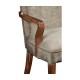 Biedermeier Style Dining Arm Chair with Fine Mop & Marquetry Inlay