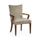 Biedermeier Style Dining Arm Chair with Fine Mop & Marquetry Inlay