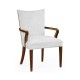Biedermeier Style Dining Arm Chair with Fine Mop & Marquetry Inlay