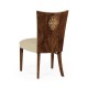 Biedermeier Style Dining Side Chair with Fine Mop & Marquetry Inlay