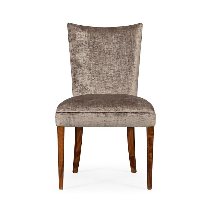 Biedermeier Style Dining Side Chair with Fine Mop & Marquetry Inlay