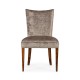 Biedermeier Style Dining Side Chair with Fine Mop & Marquetry Inlay