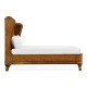 Louis XV Style Burl Walnut & Mother Of Pearl Cali King Bed