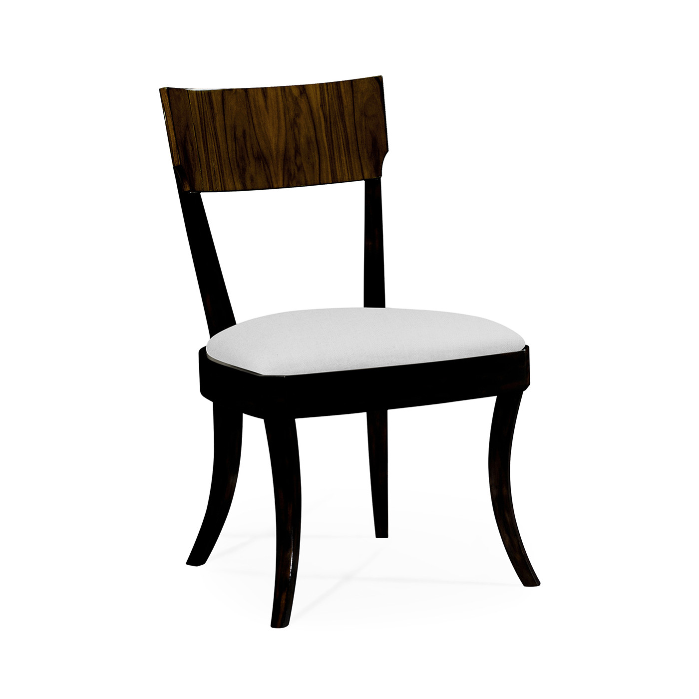 Art Deco Macassar Ebony High Lustre Dining Side Chair