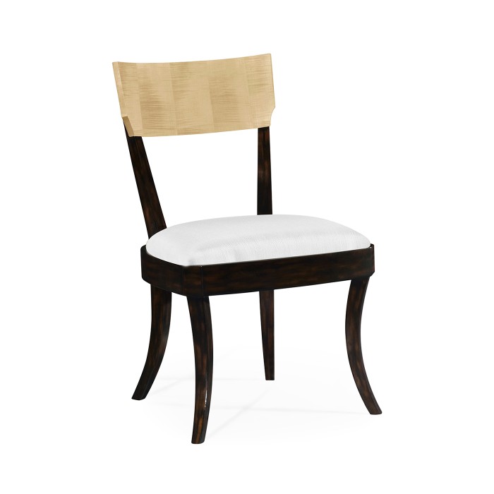 Art Deco Champagne Dining Side Chair