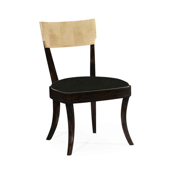 Art Deco Champagne Dining Side Chair