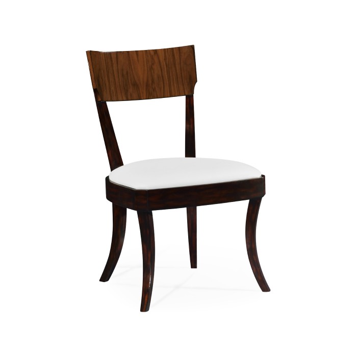 Art Deco Satin Rosewood Dining Side Chair