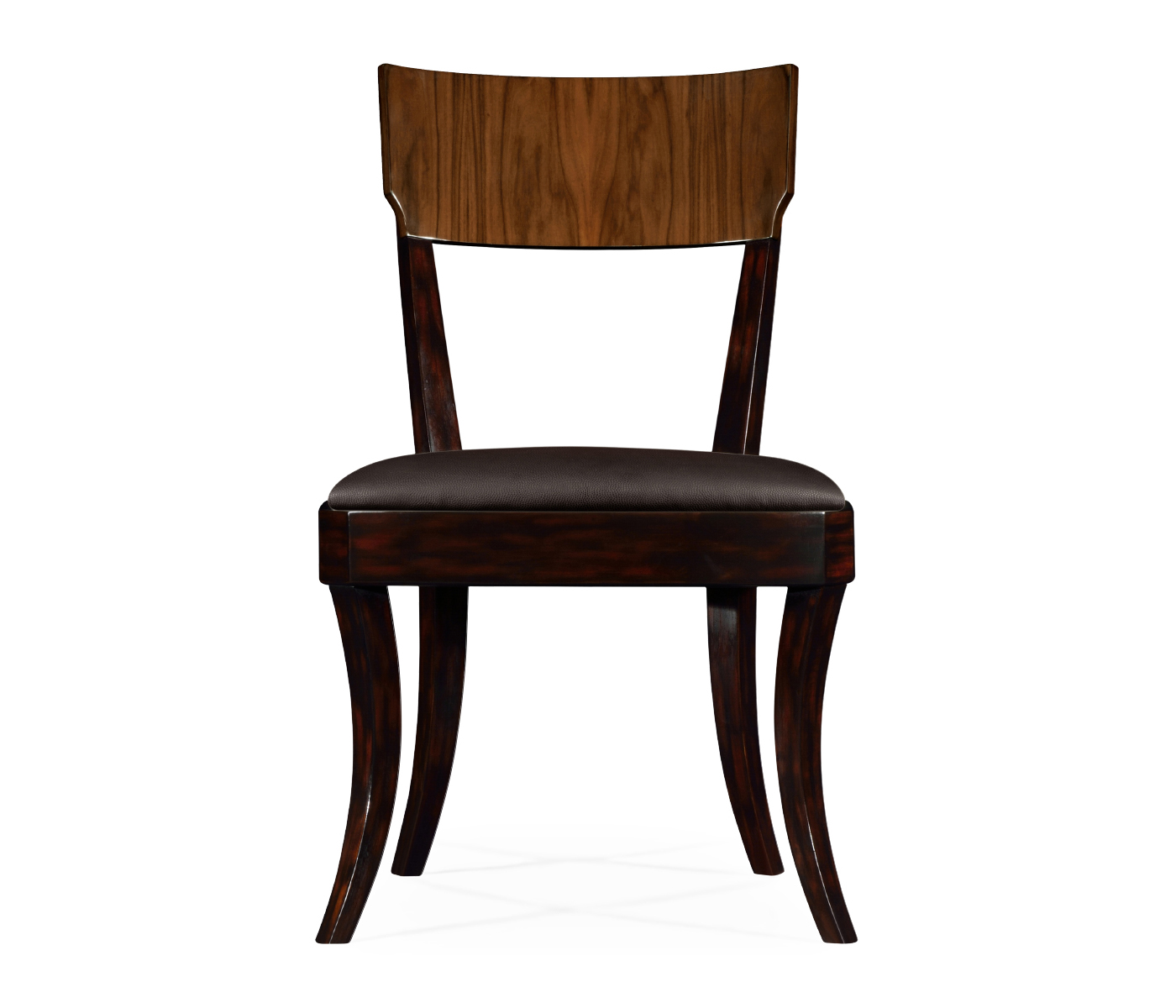 Art Deco Satin Rosewood Dining Side Chair