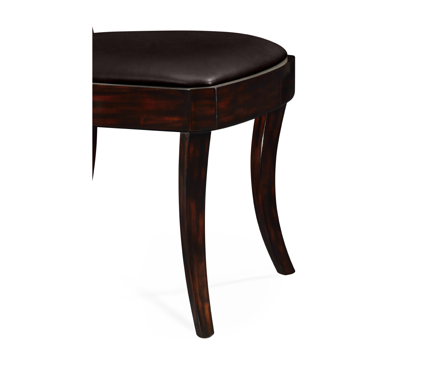 Art Deco Satin Rosewood Dining Side Chair