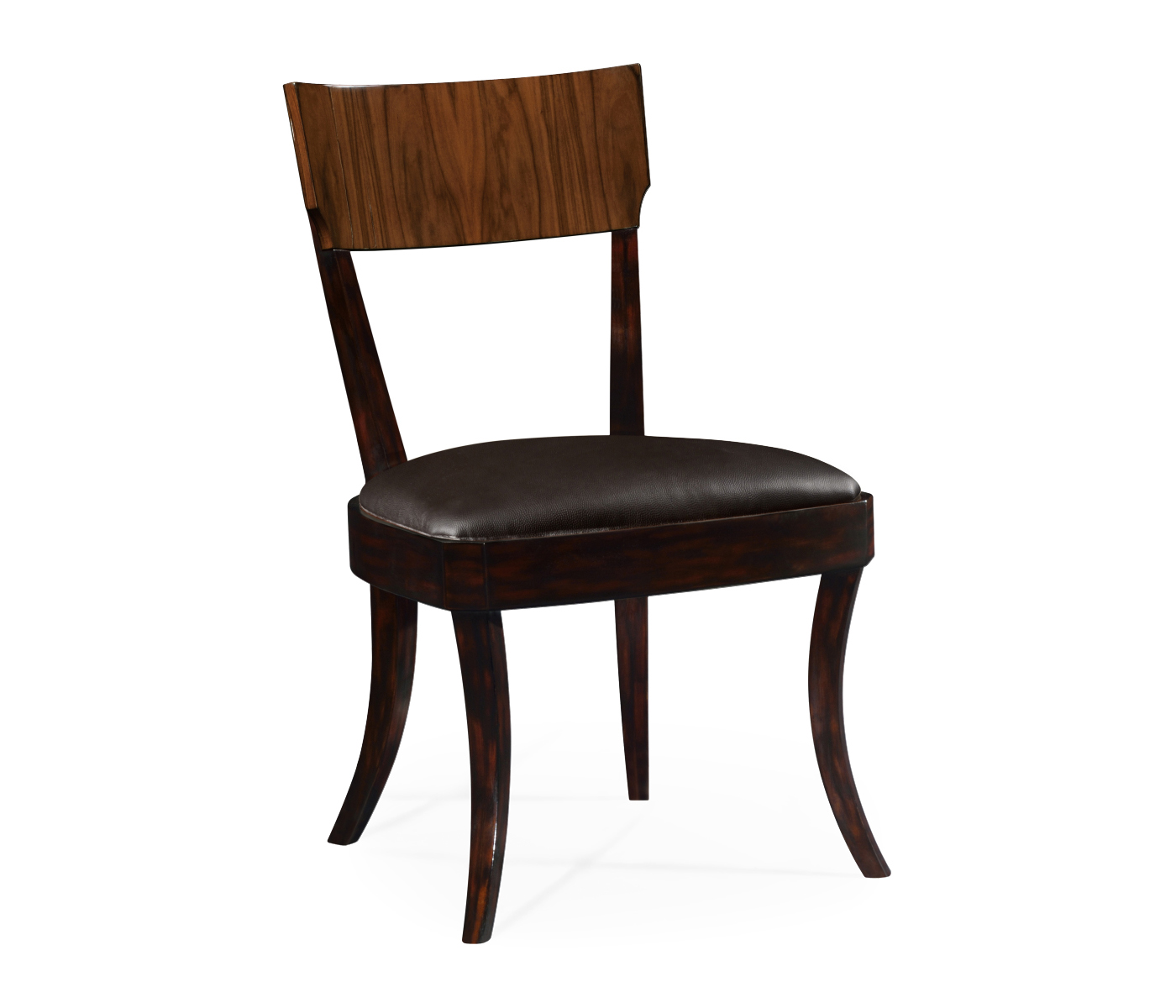 Art Deco Satin Rosewood Dining Side Chair