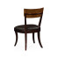 Art Deco Satin Rosewood Dining Side Chair