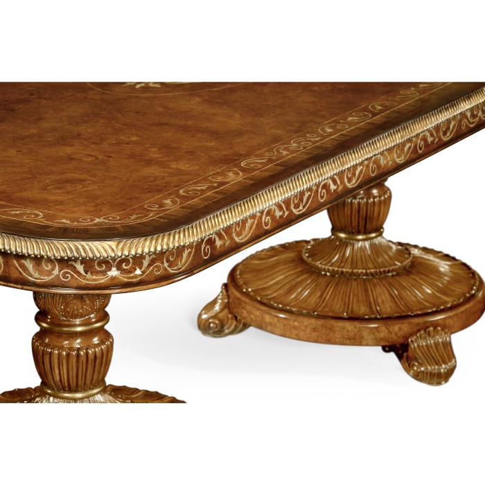 Burl & Mother of Pearl Rectangular Dining Table 95