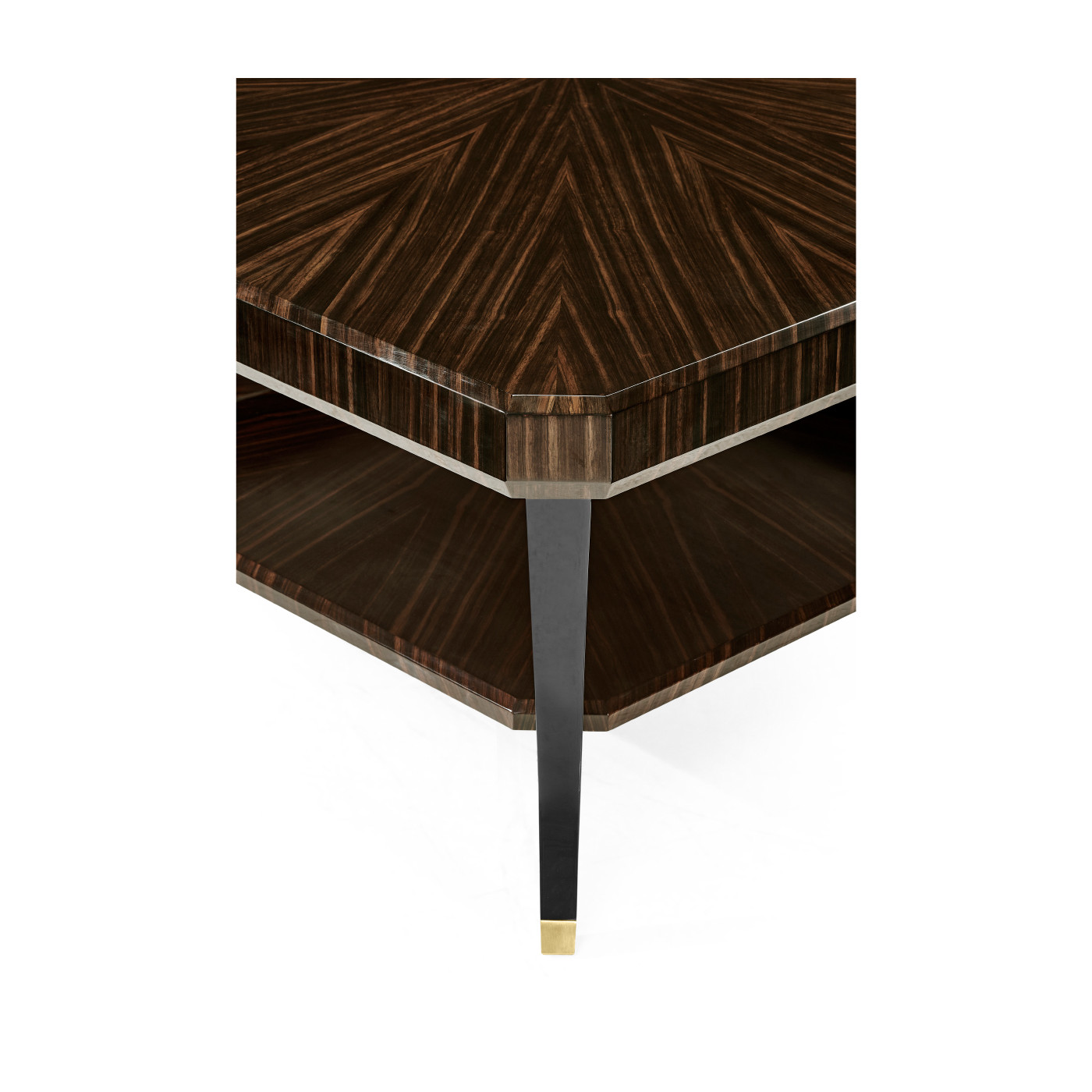 Square Art Deco Macassar Ebony High Lustre Coffee Table