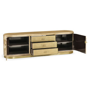 Art Deco High Lustre Champagne TV Entertaiment