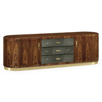 Art Deco High Lustre Rosewood TV Entertaiment