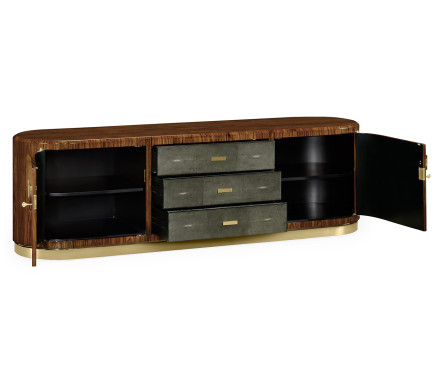 Art Deco High Lustre Rosewood TV Entertaiment