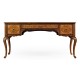 Burl and mother of pearl inlaid desk