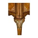 Burl and mother of pearl inlaid desk