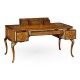 Burl and mother of pearl inlaid desk