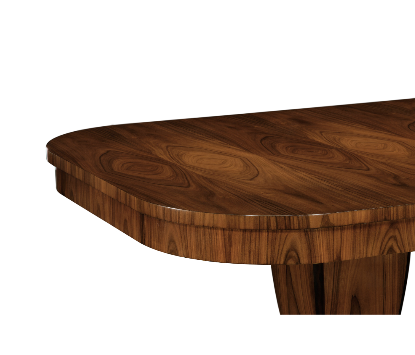 Double pedestal dining table - high sheen