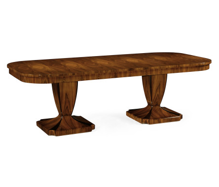 Double pedestal dining table - high sheen