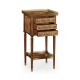 Burl and mother of pearl inlaid lamp table