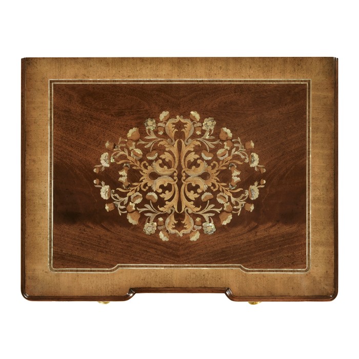 Mahogany & Mother of Pearl Bedside Chest