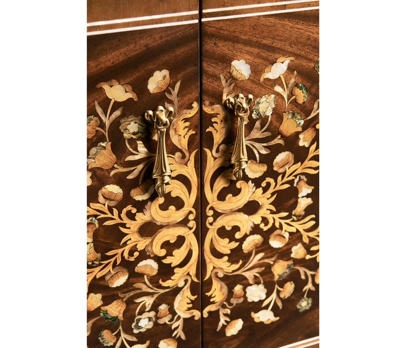 Low Mahogany & Mother of Pearl Entertainment Unit
