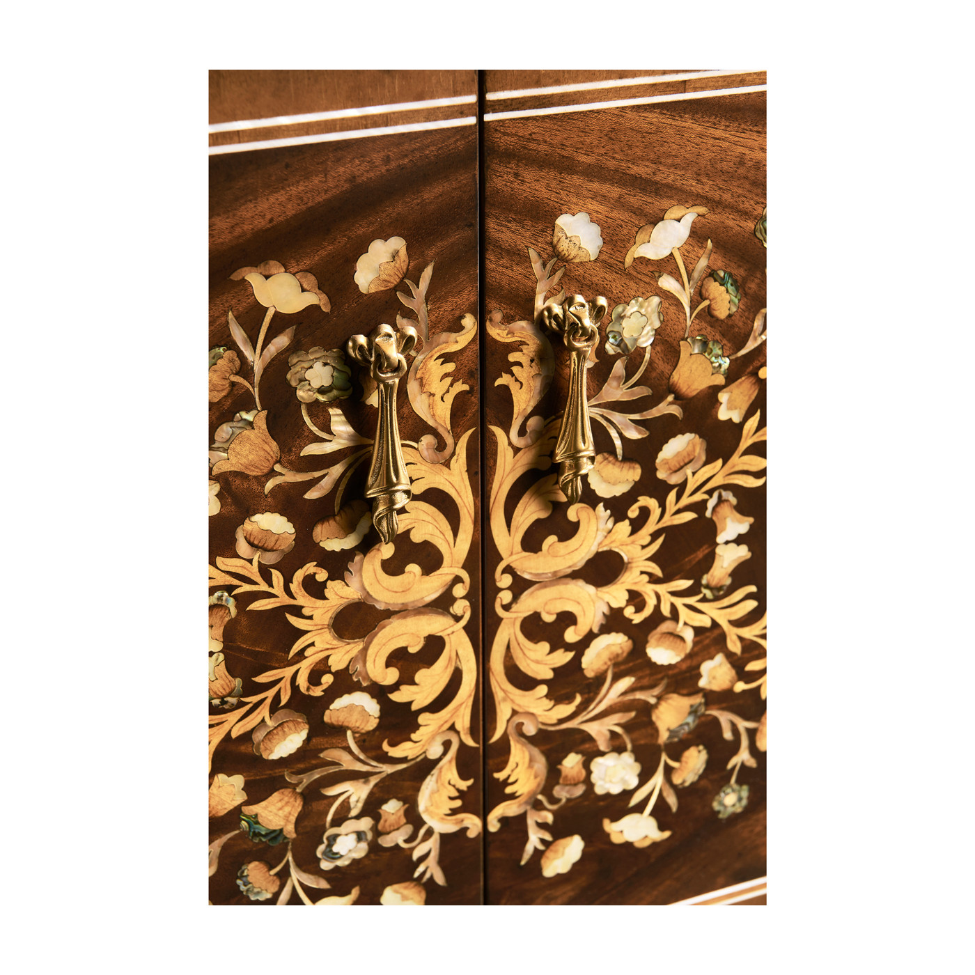 Low Mahogany & Mother of Pearl Entertainment Unit