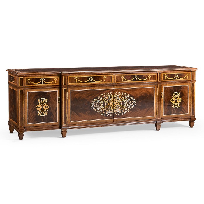 Low Mahogany & Mother of Pearl Entertainment Unit