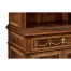 Tall Mahogany & Mother of Pearl Bookcase on Chest